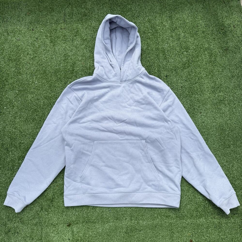 Alo Yoga Pullover Hoodie Mens M Light Purple Gray Logo Sweatshirt